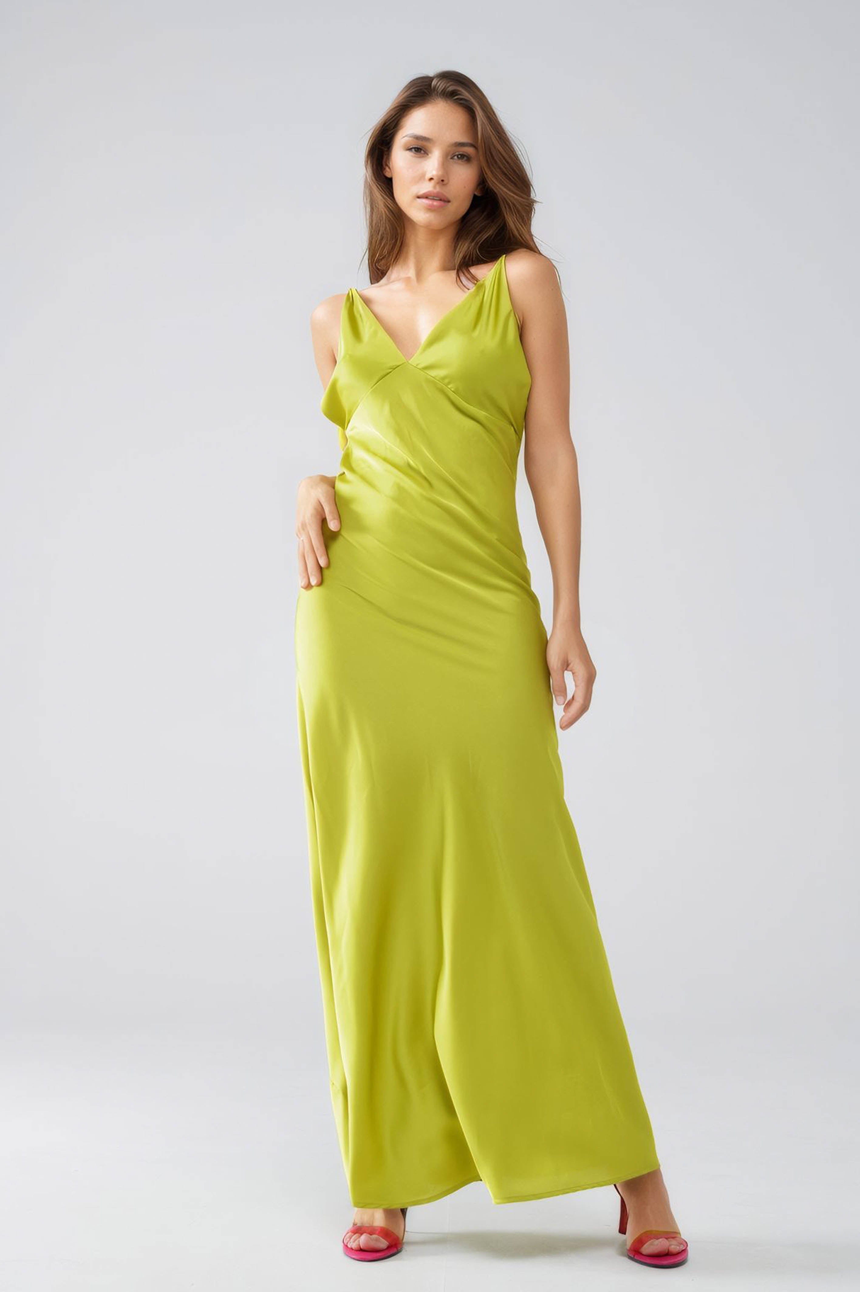 Pale green maxi dress best sale