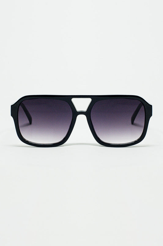 Q2 70´s Aviator Sunglasses In Black