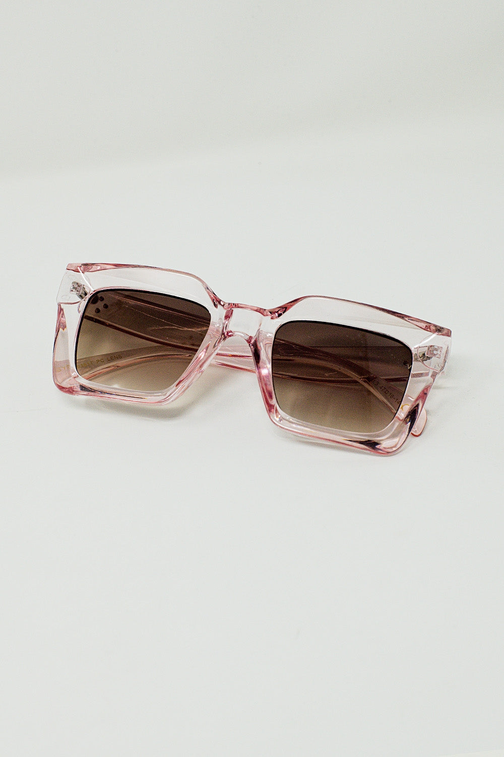 90's Squared Sunglasses in Pink Q2 Sunglasses BoutiqueLua