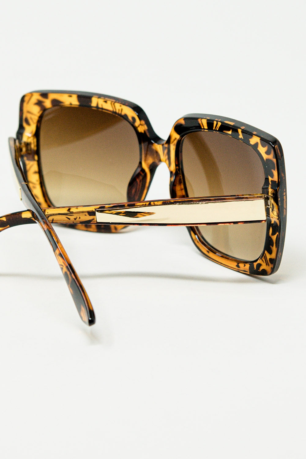 animal print square frame sunglasses Q2  BoutiqueLua