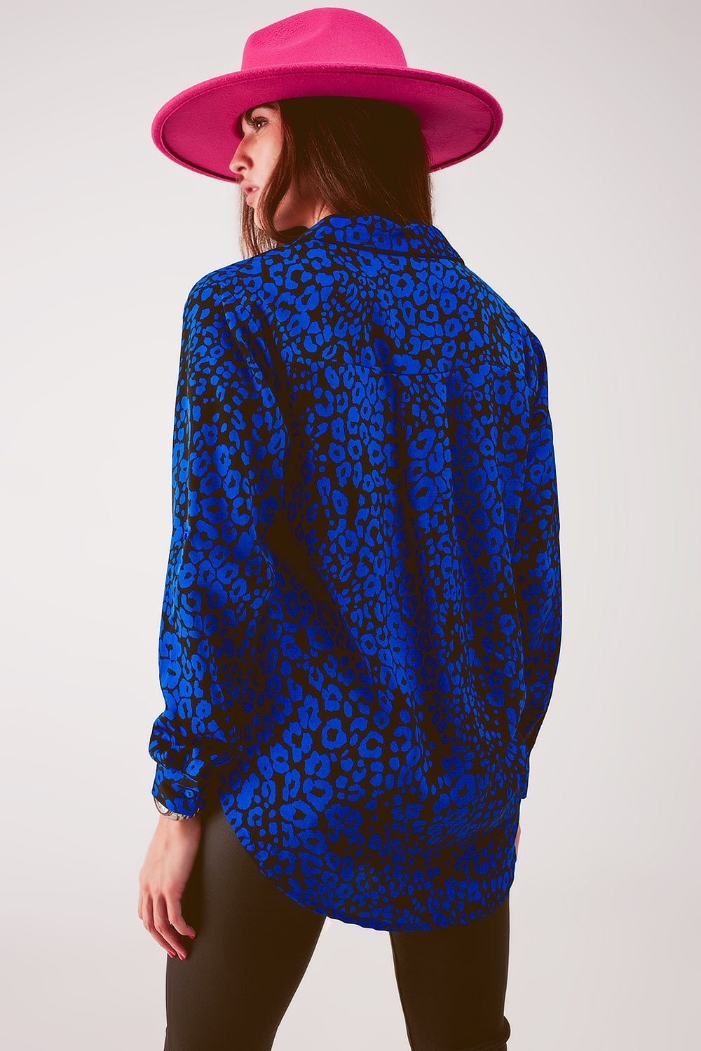 Animal shirt in blue Q2 Shirts BoutiqueLua