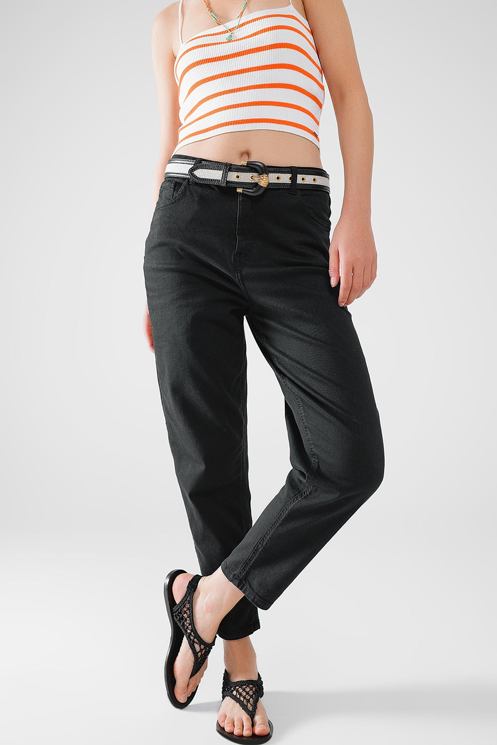 Ankle skinny  Basic Jeans in black Q2 Jeans BoutiqueLua