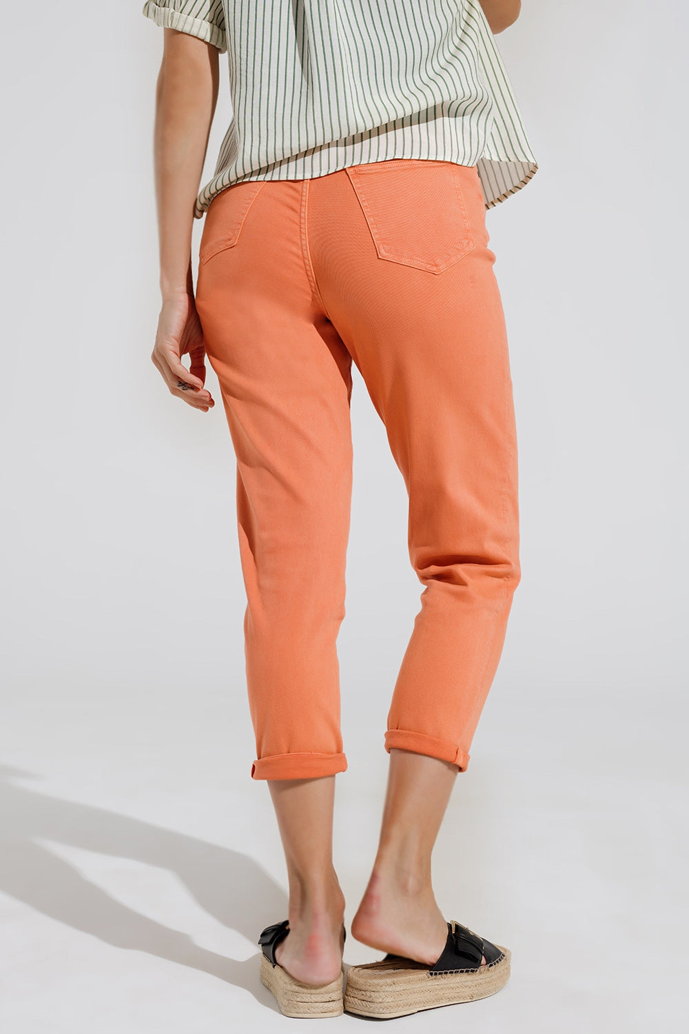 Ankle skinny Basic Jeans in orange Q2 Jeans BoutiqueLua