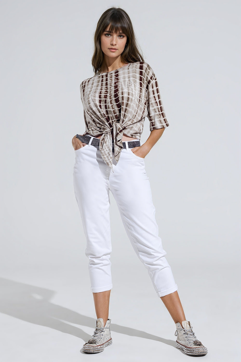 Ankle skinny  Basic Jeans in white Q2 Jeans BoutiqueLua