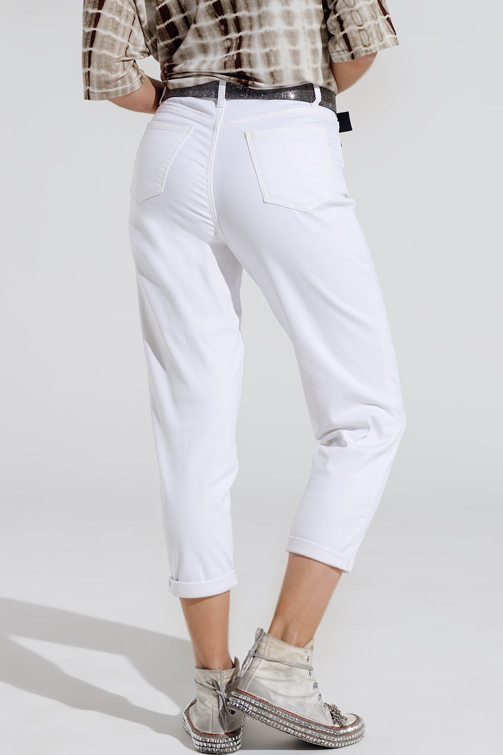 Ankle skinny  Basic Jeans in white Q2 Jeans BoutiqueLua