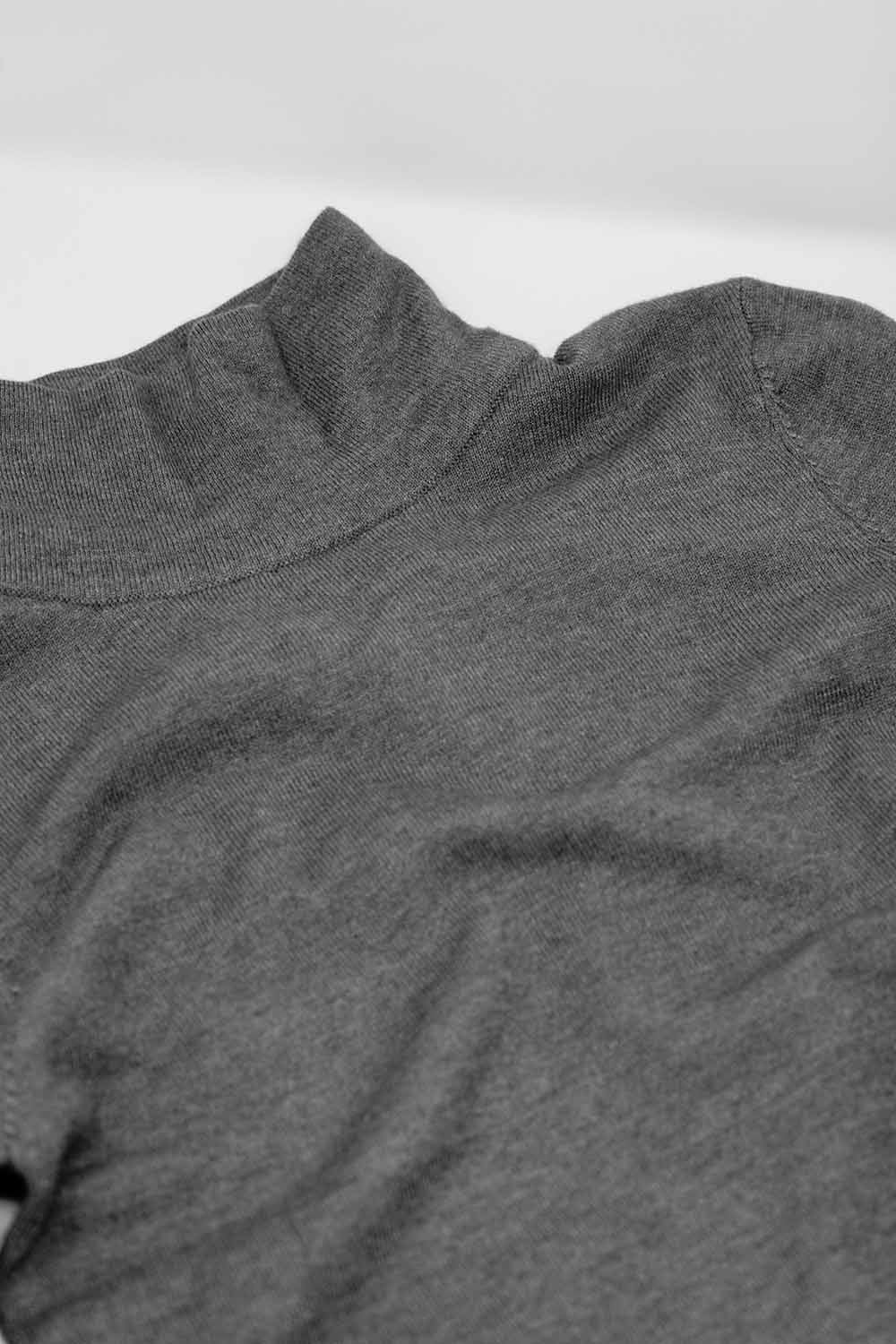 Basic grey fine knit bodycon sweater Q2 Sweaters BoutiqueLua