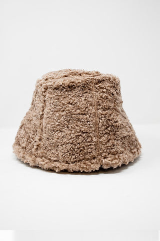 Beige bucket hat borg