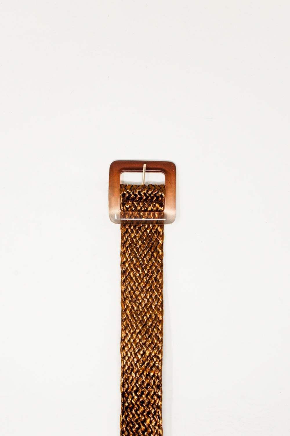 belt with resin buckle in brown Q2 Accessories BoutiqueLua