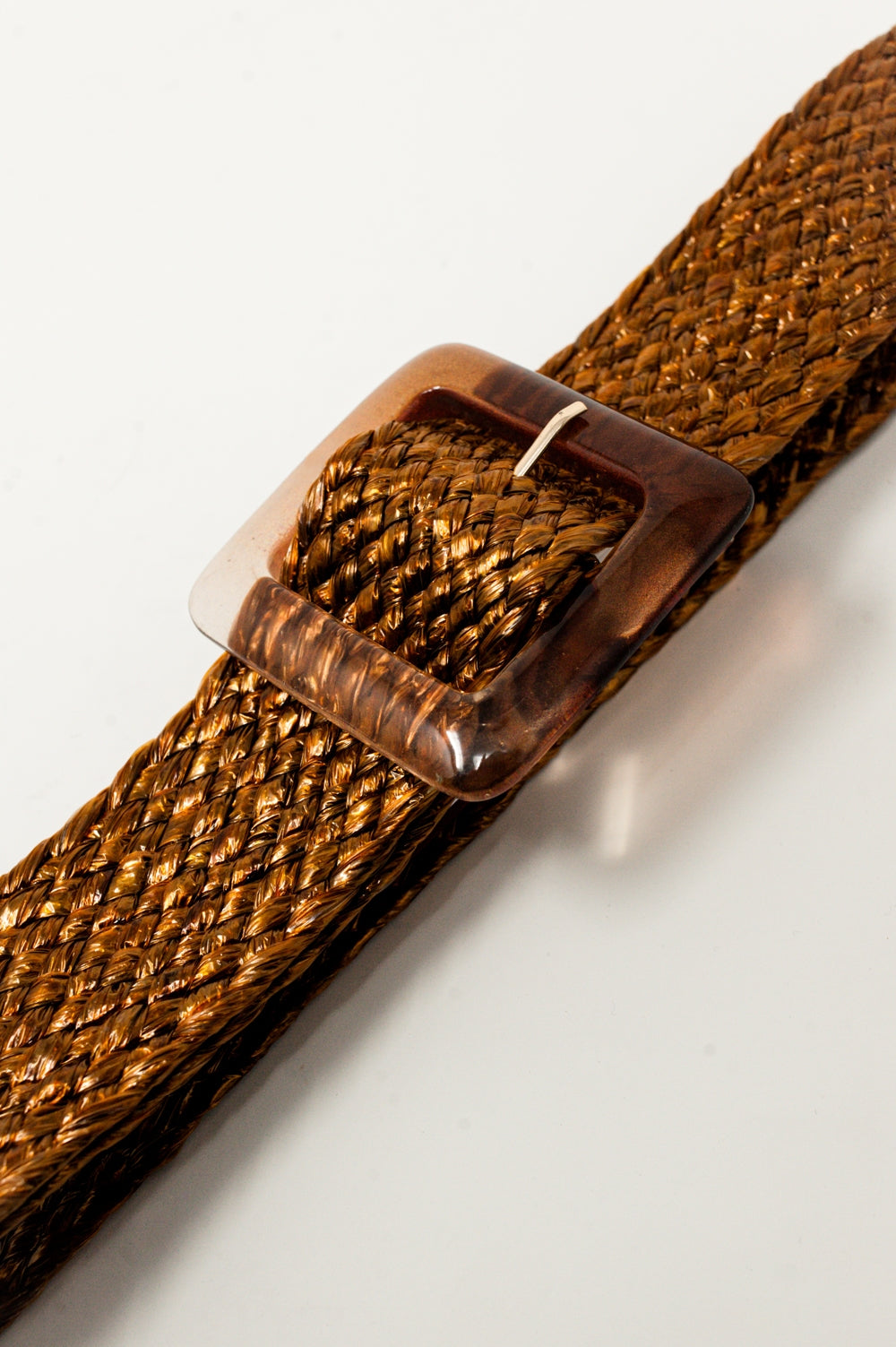 belt with resin buckle in brown Q2 Accessories BoutiqueLua