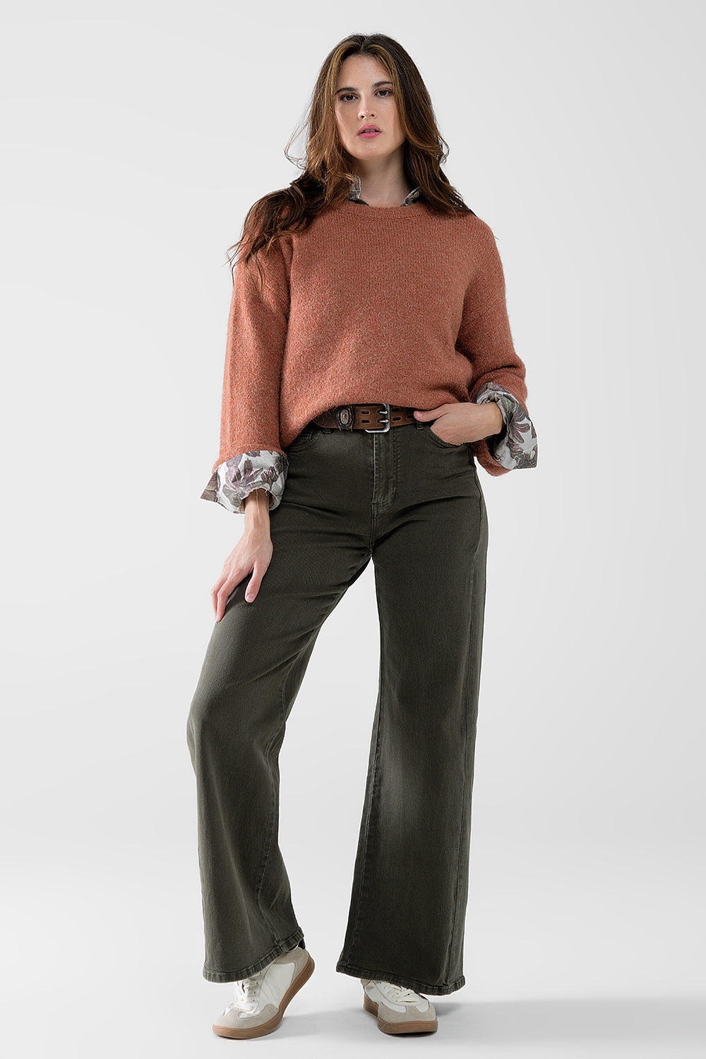 Cozy Balloon Sleeve Sweater in camel