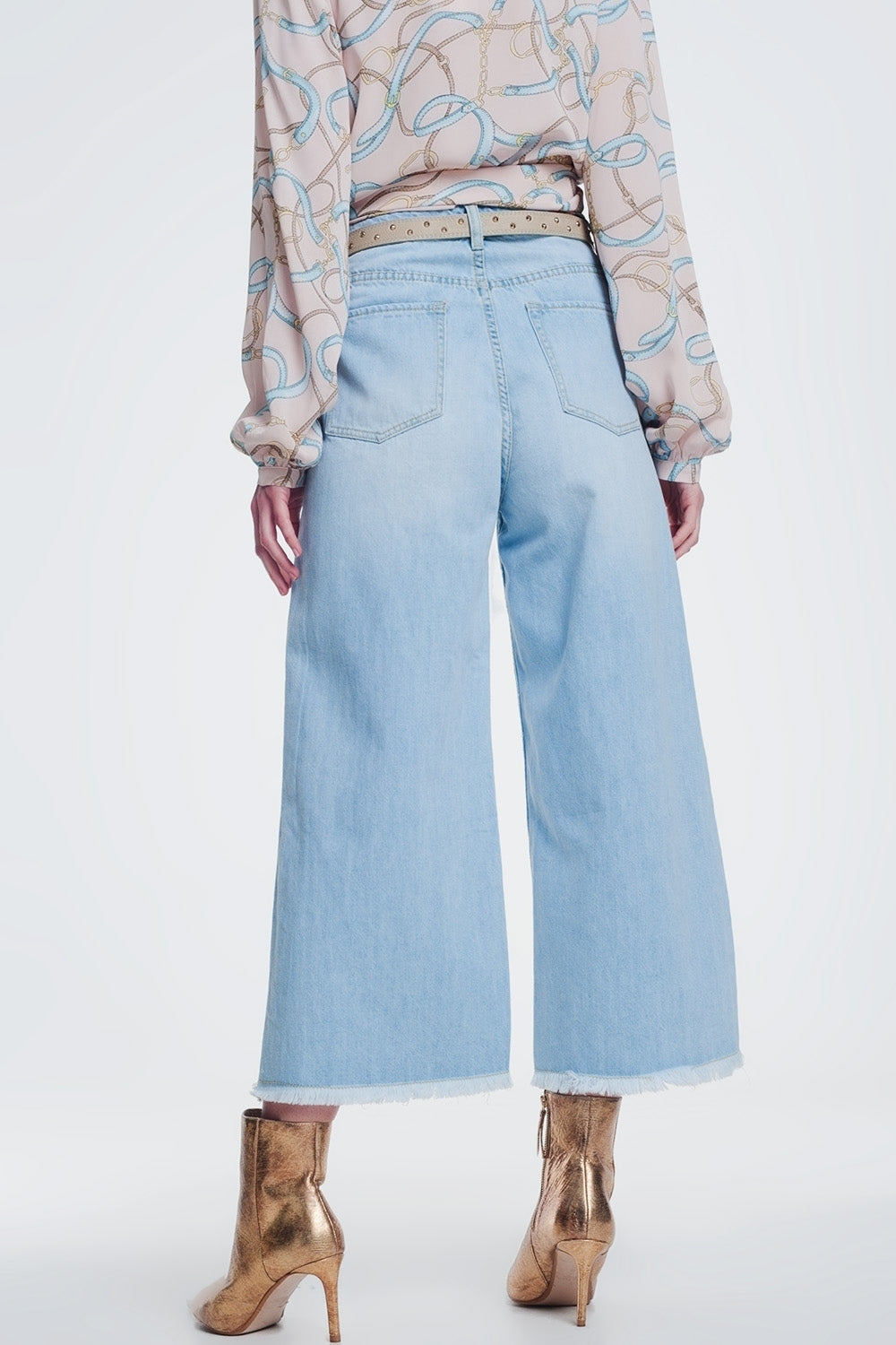 Culotte jeans with ripped hem Q2 Jeans BoutiqueLua