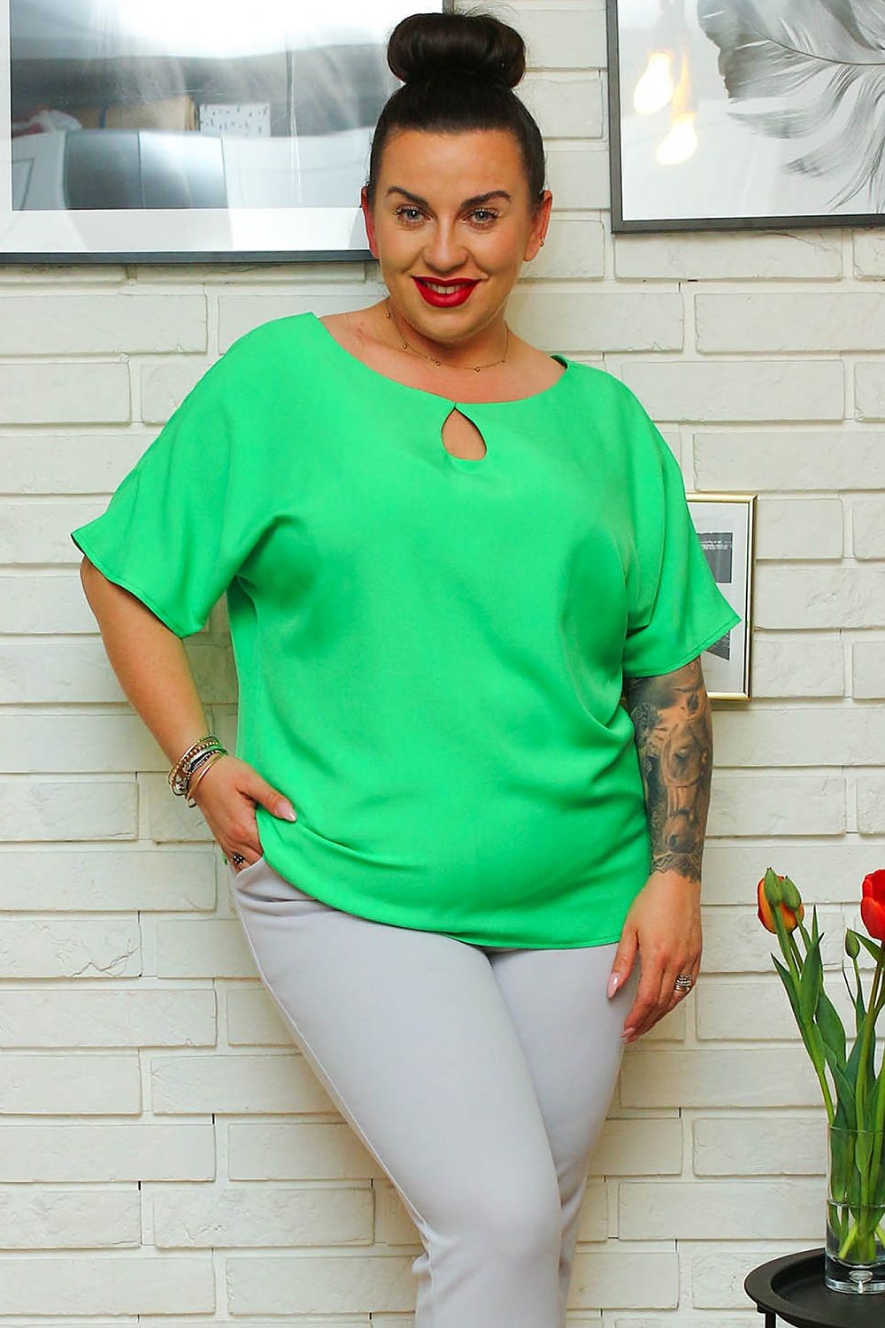 Plus size blouse