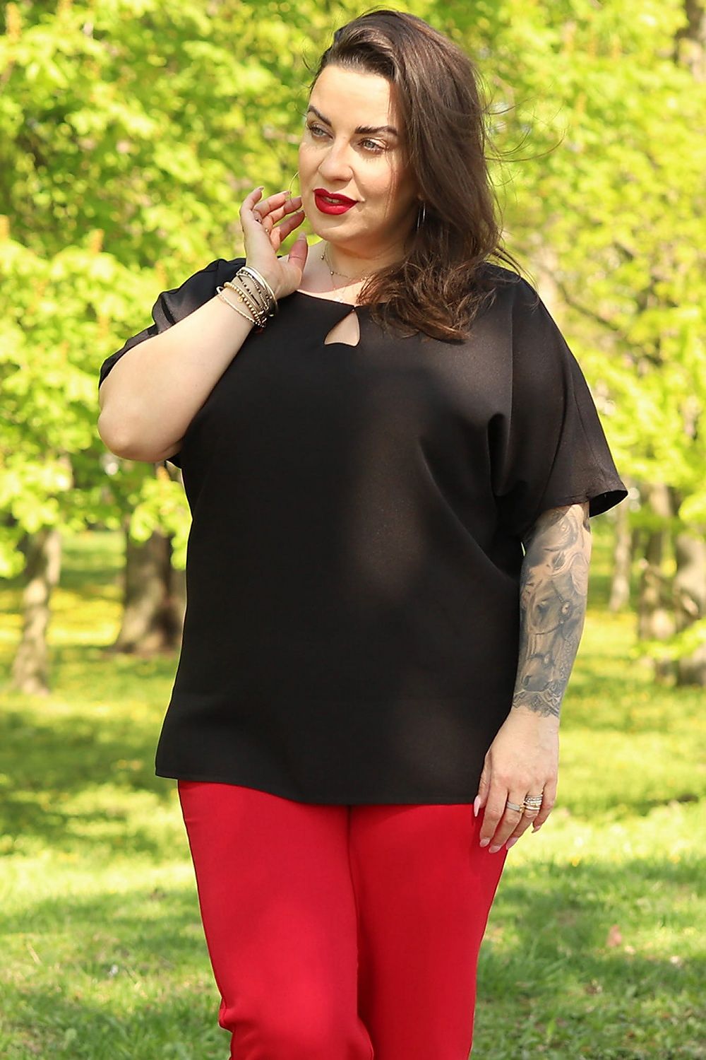 Plus size blouse