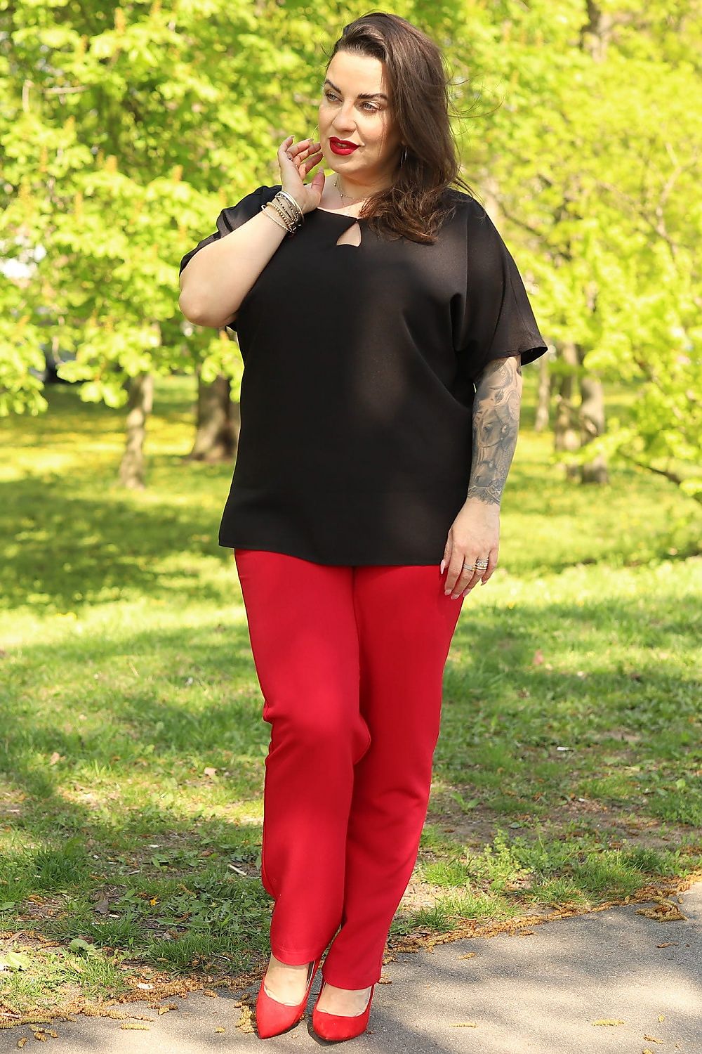 Plus size blouse