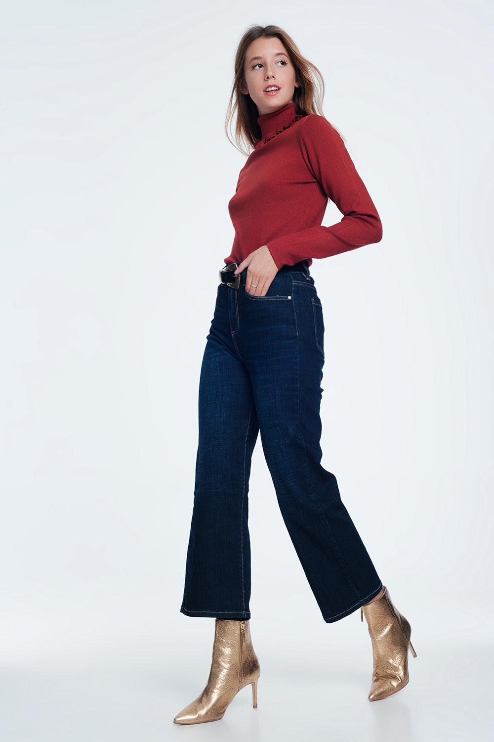 Dark blue mom jeans Q2 Jeans BoutiqueLua