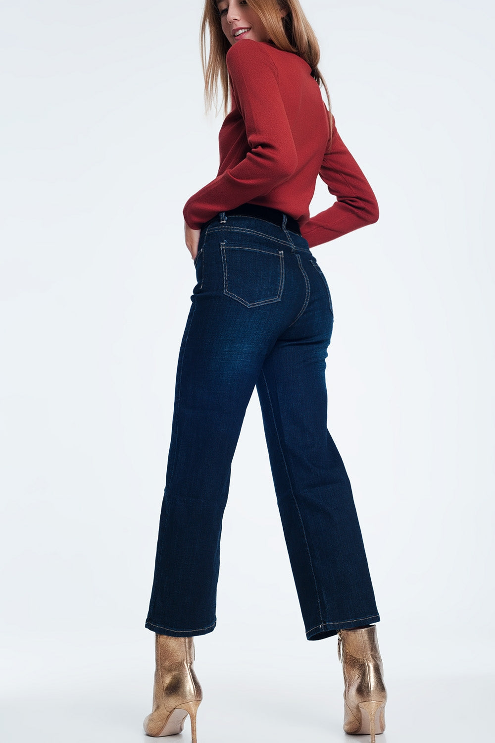 Dark blue mom jeans Q2 Jeans BoutiqueLua