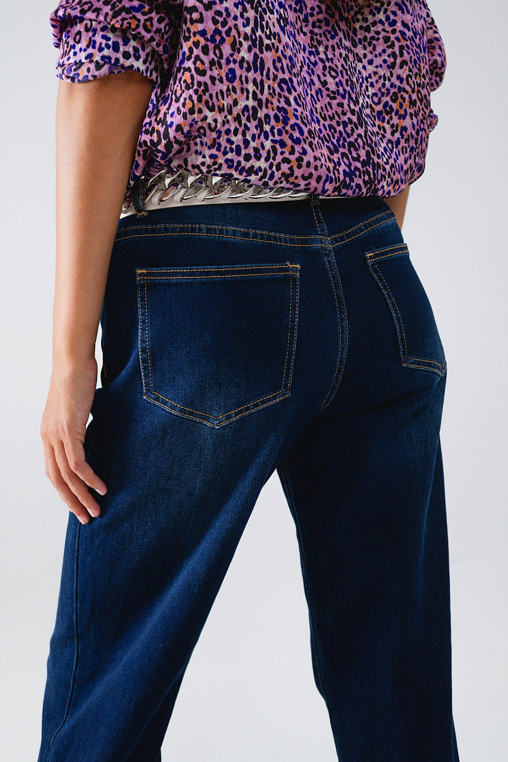 Dark wash wide leg 90's Jeans Q2 Jeans BoutiqueLua