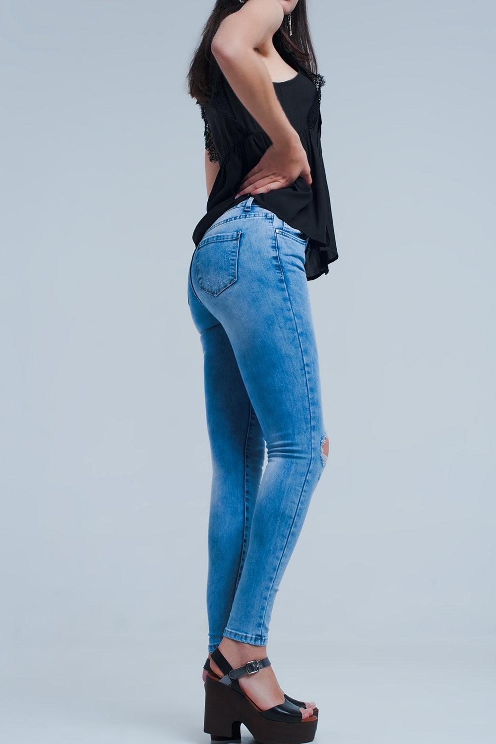 Distressed skinny jeans Q2 Jeans BoutiqueLua