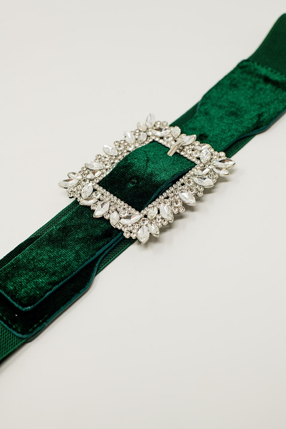 Green Belt with rhinestones and adjustable elastic Q2 Accessories BoutiqueLua