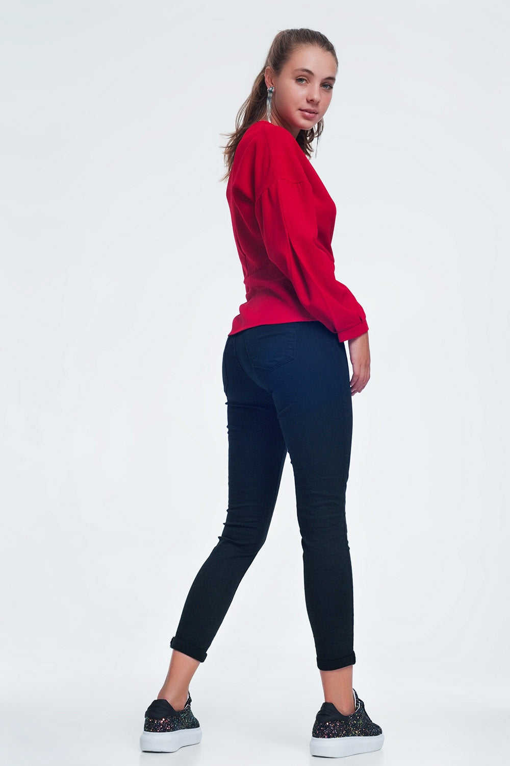 High waist skinny jeans in black Q2 Jeans BoutiqueLua