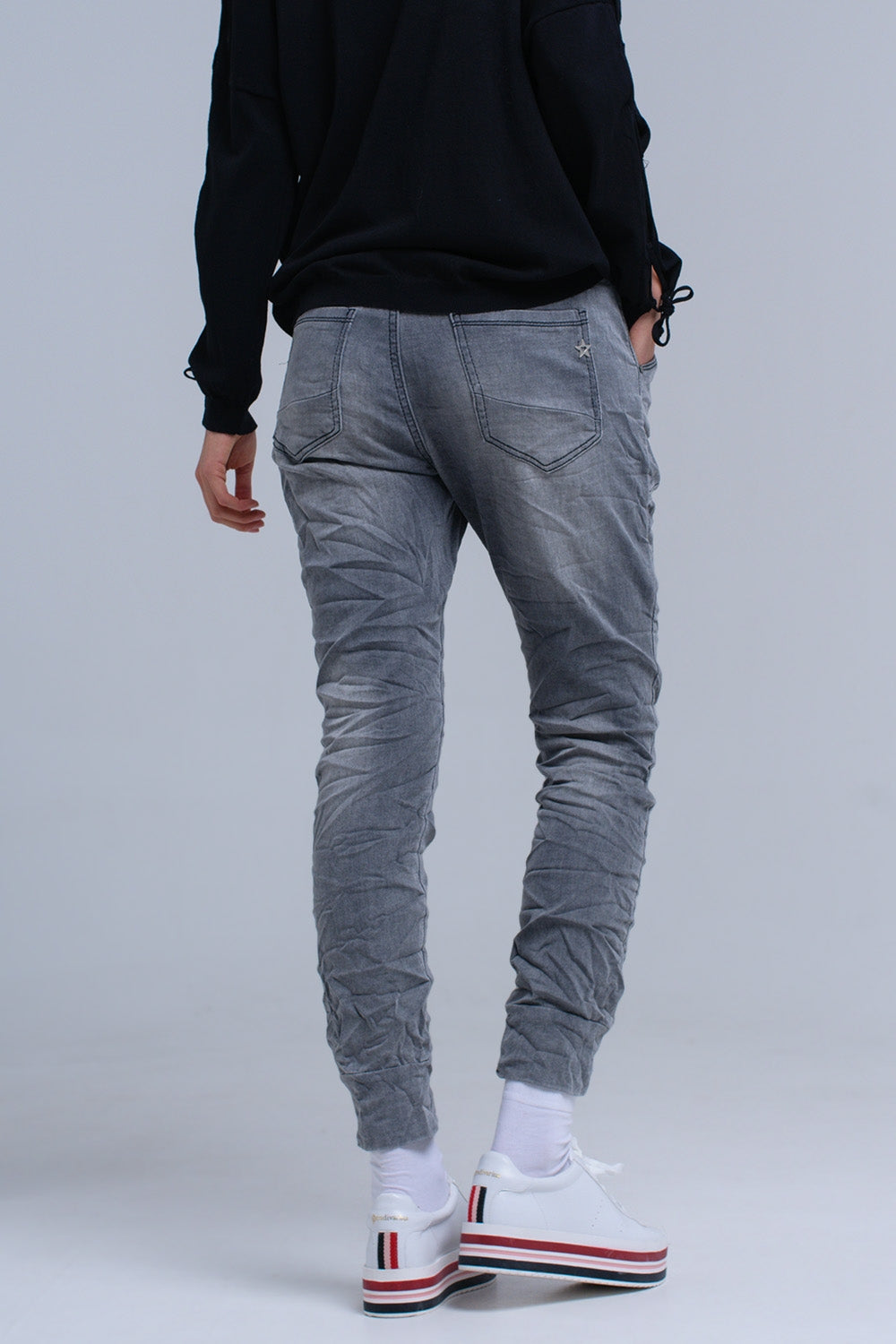 Jogger gray jeans Q2 Jeans BoutiqueLua