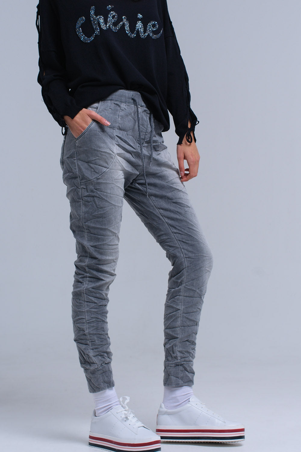 Jogger gray jeans Q2 Jeans BoutiqueLua