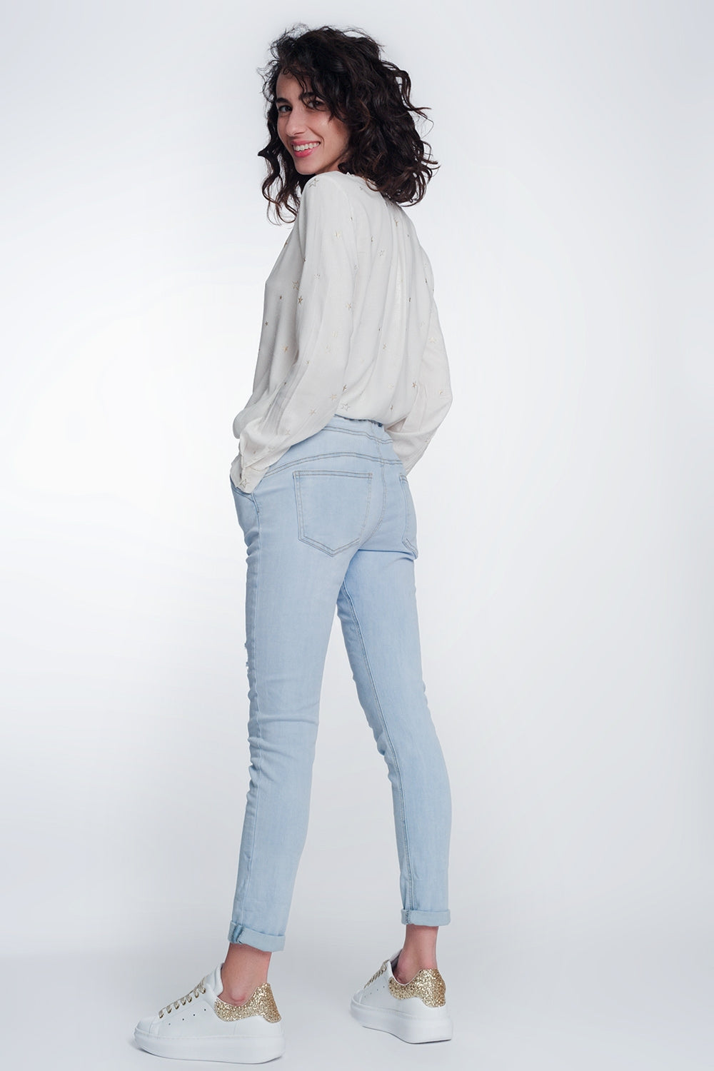 Jogger jeans in lightwash Q2 Jeans BoutiqueLua