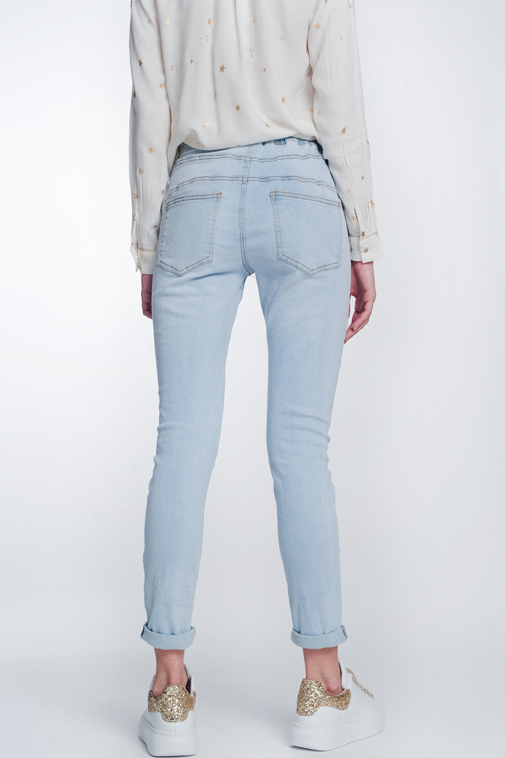 Jogger jeans in lightwash Q2 Jeans BoutiqueLua