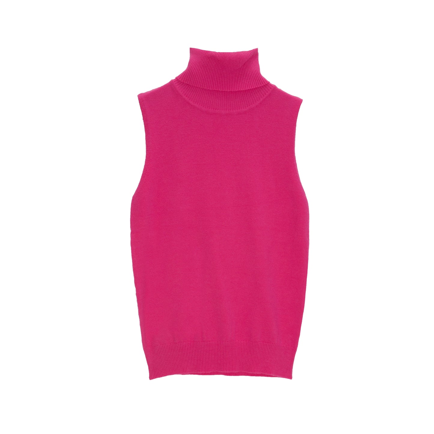 Knitted tank jumper in fuchsia Q2 Sweaters BoutiqueLua