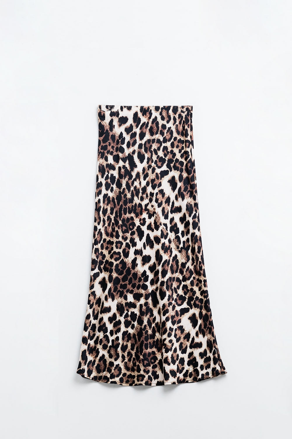 Leopard print mid-rise Flared midi skirt Q2 Skirts BoutiqueLua