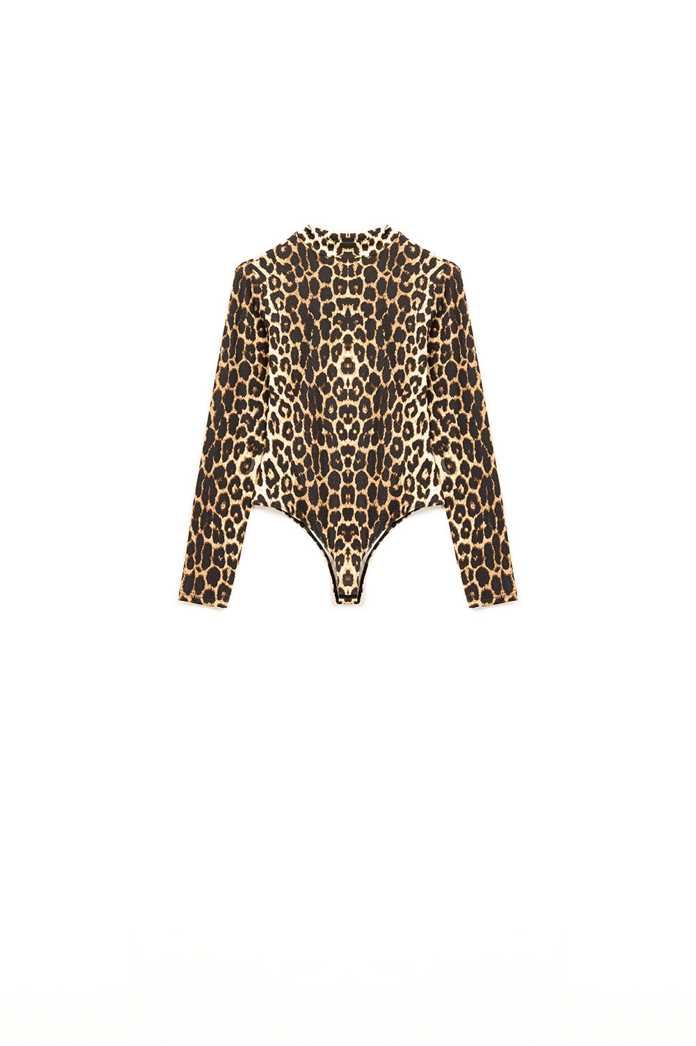 Leopard print Spandex body with long sleeve Q2 Tops BoutiqueLua