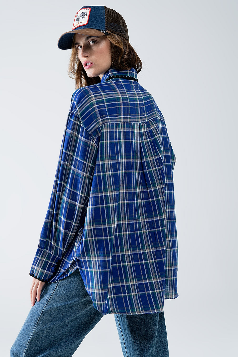 Lumberjack Oversized Shirt in Blue