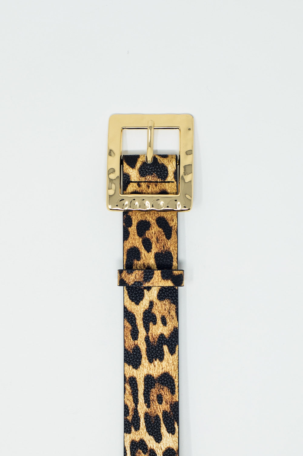 Medium width leopard belt with gold buckle Q2 Accesory BoutiqueLua