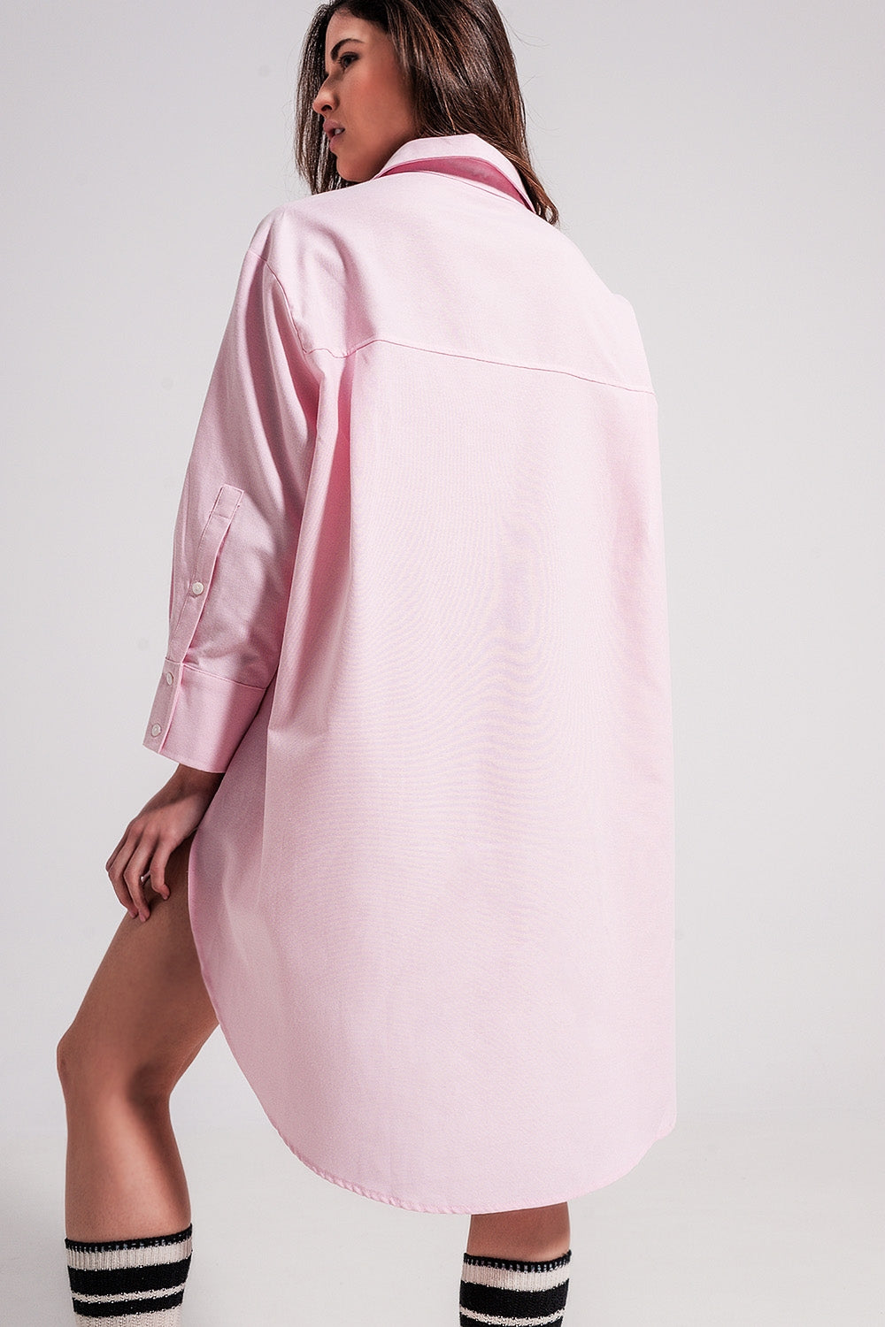 Oversized shirt in pink