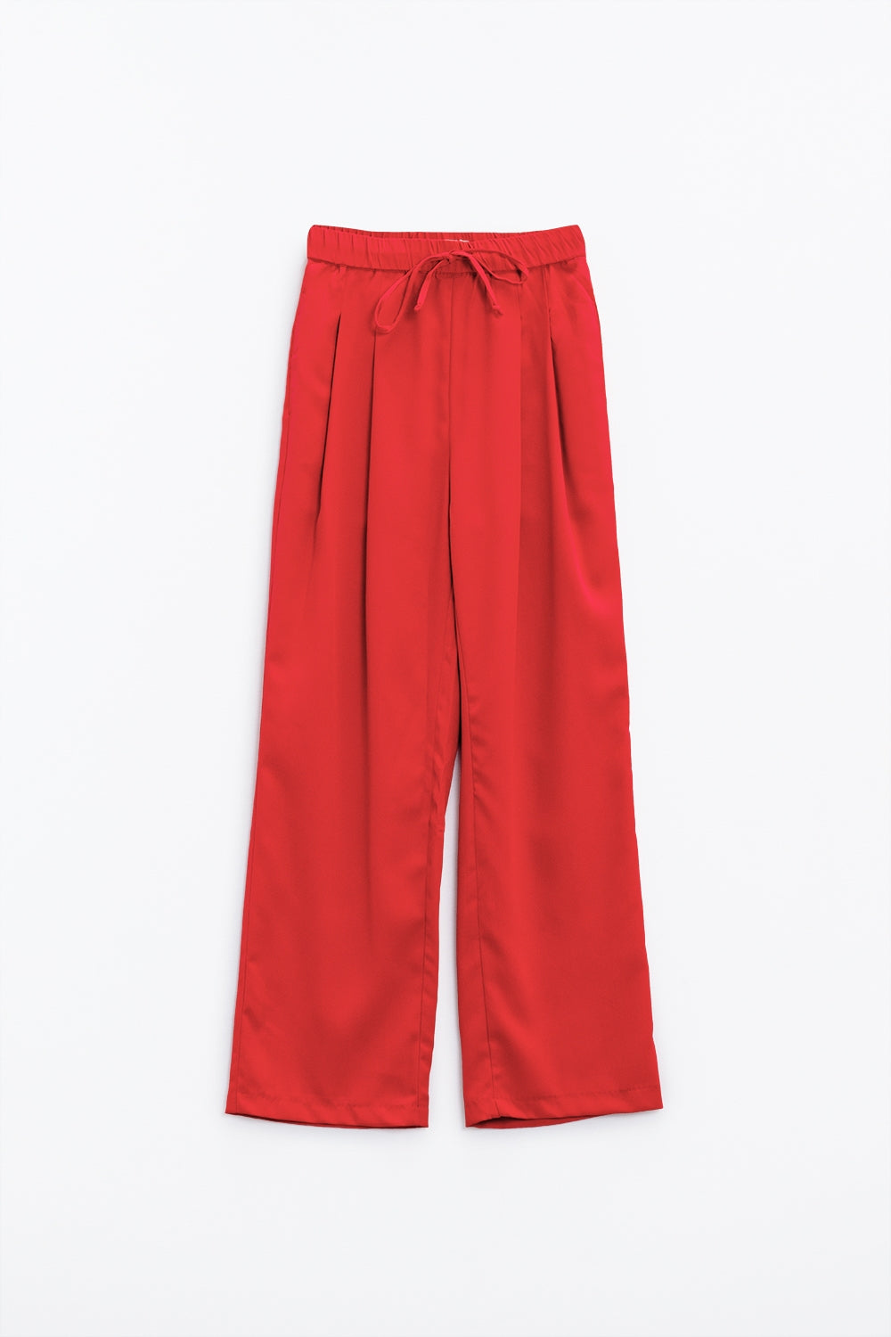 Pants In Coral With Front Pockets And Drawstring Closing Q2 Pants BoutiqueLua