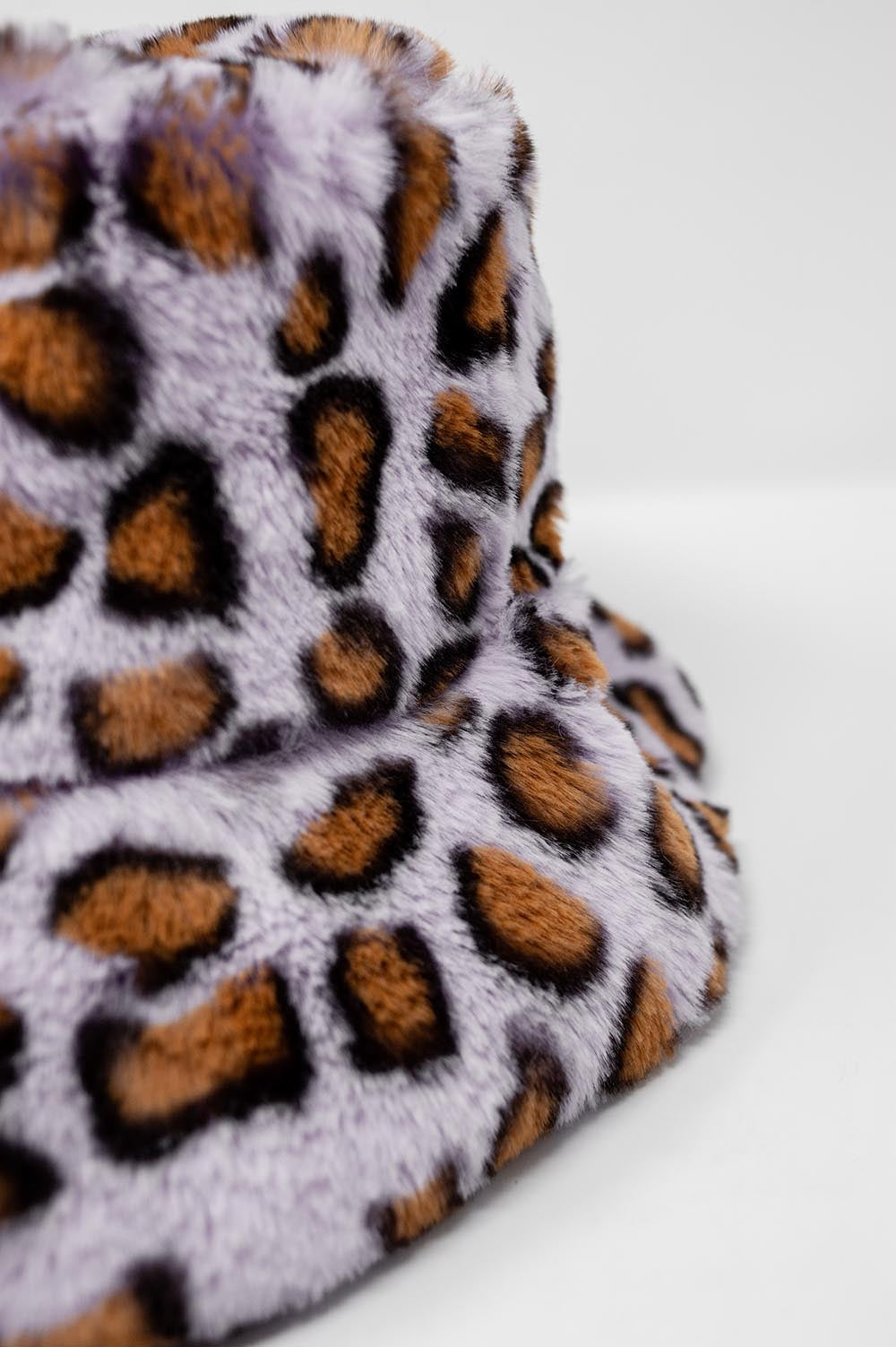 Purple bucket hat in animal print Q2 Hats BoutiqueLua