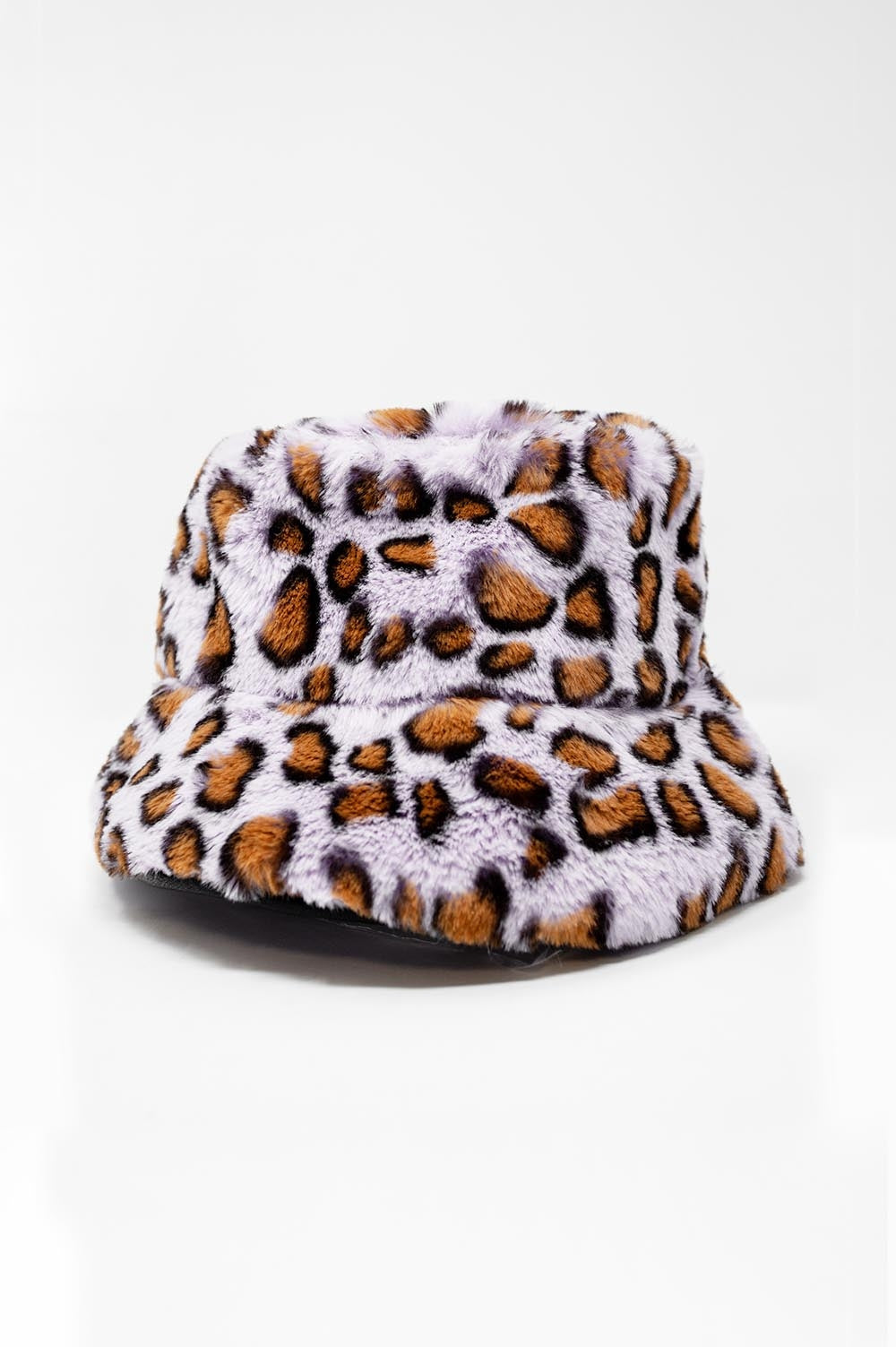 Q2 Purple bucket hat in animal print