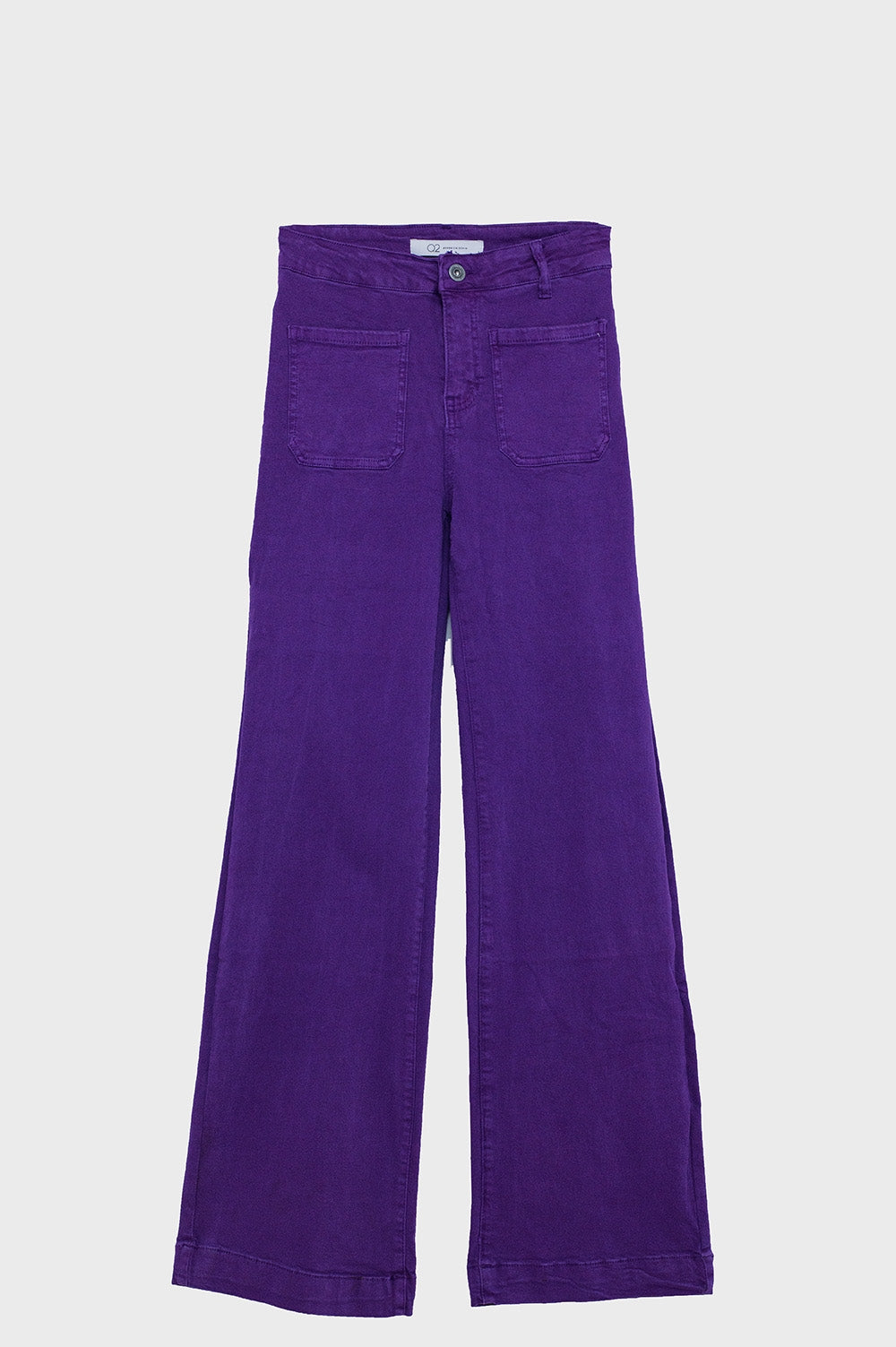 Purple flair jeans with large front pockets Q2 Jeans BoutiqueLua