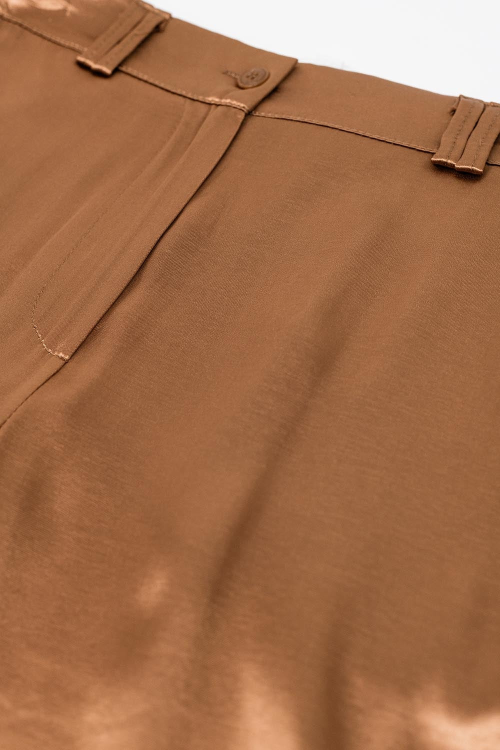 Satin Wide Leg Suit Pants In Camel Q2 Pants BoutiqueLua