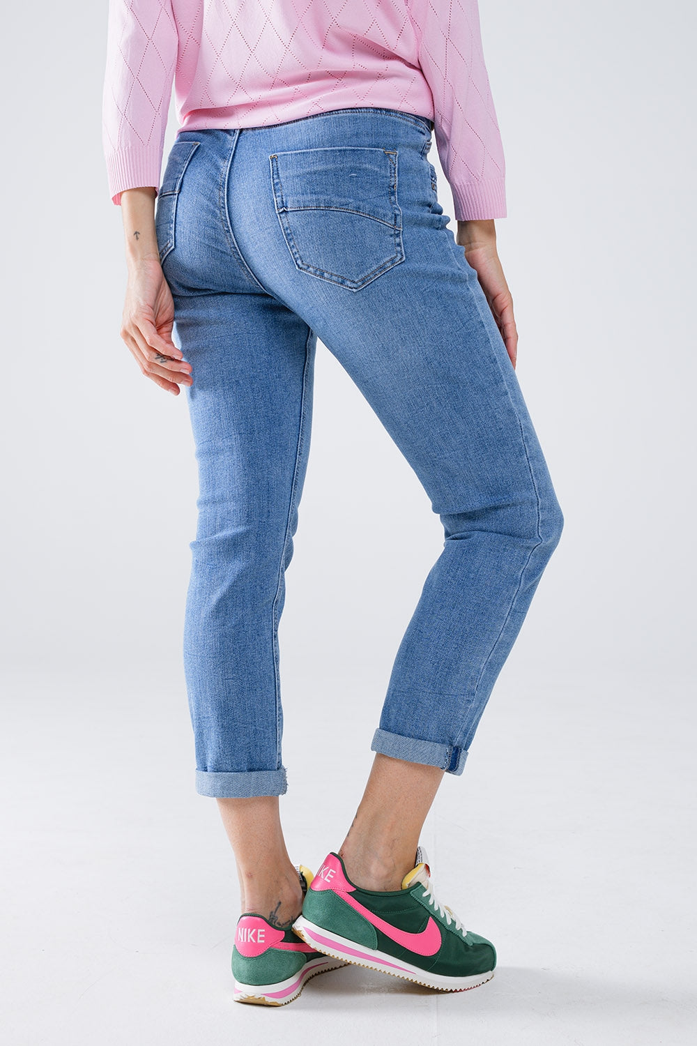 Skinny Jeans In light wash with detail on the pocket Q2 Jeans BoutiqueLua