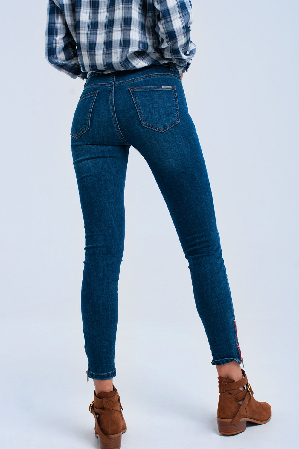 Skinny jeans with zipper Q2 Jeans BoutiqueLua