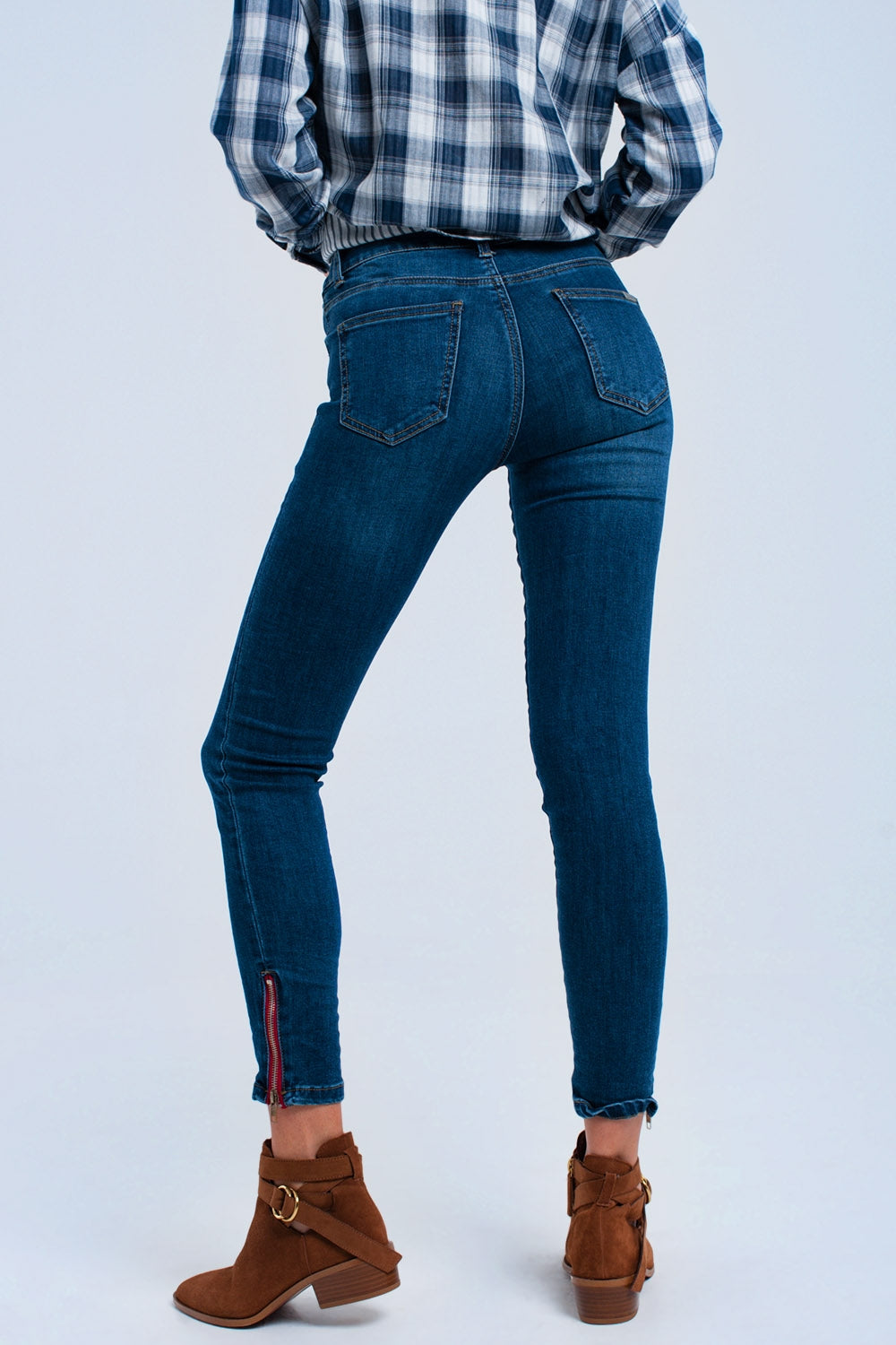 Skinny jeans with zipper Q2 Jeans BoutiqueLua