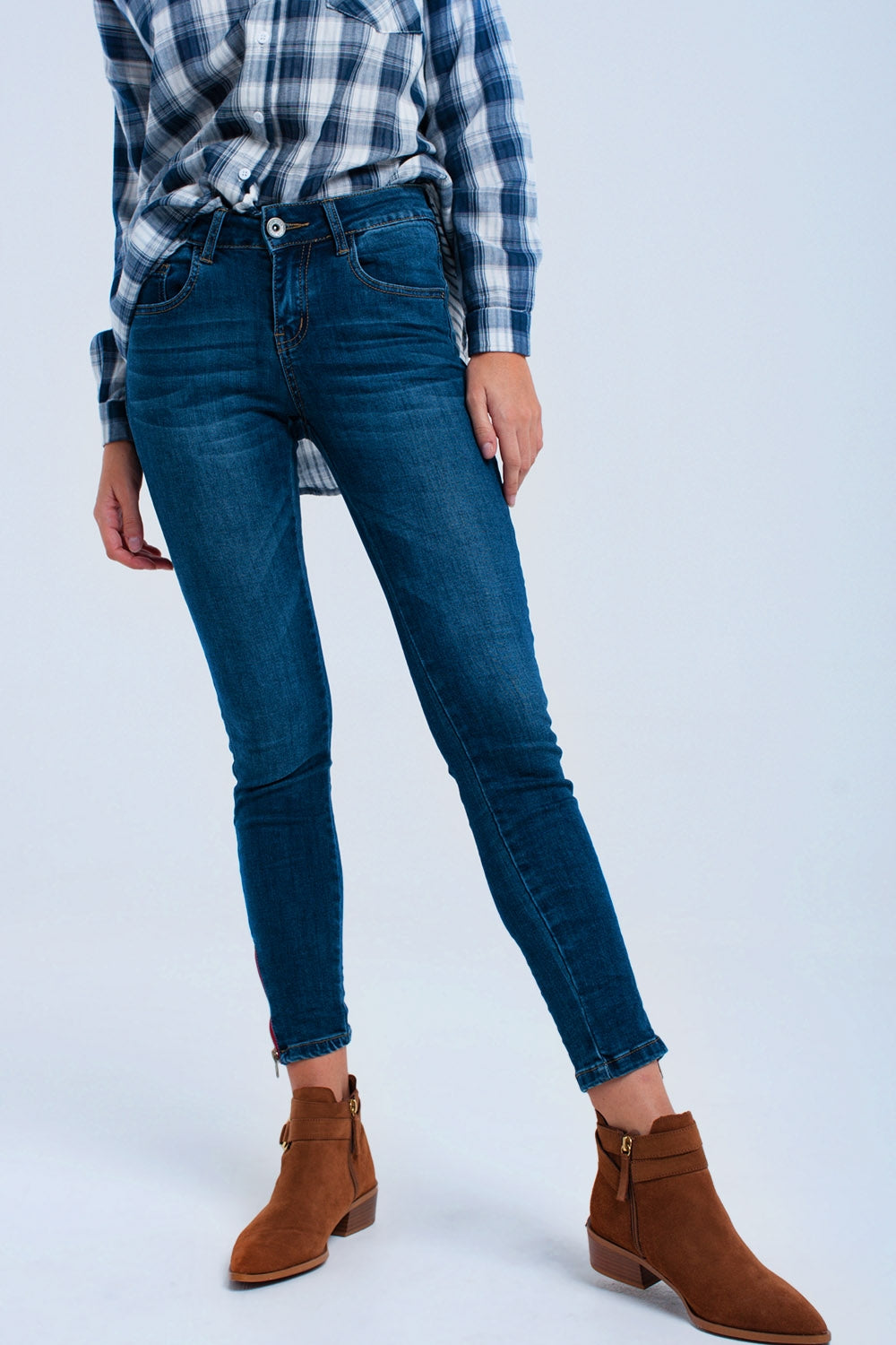 Skinny jeans with zipper Q2 Jeans BoutiqueLua