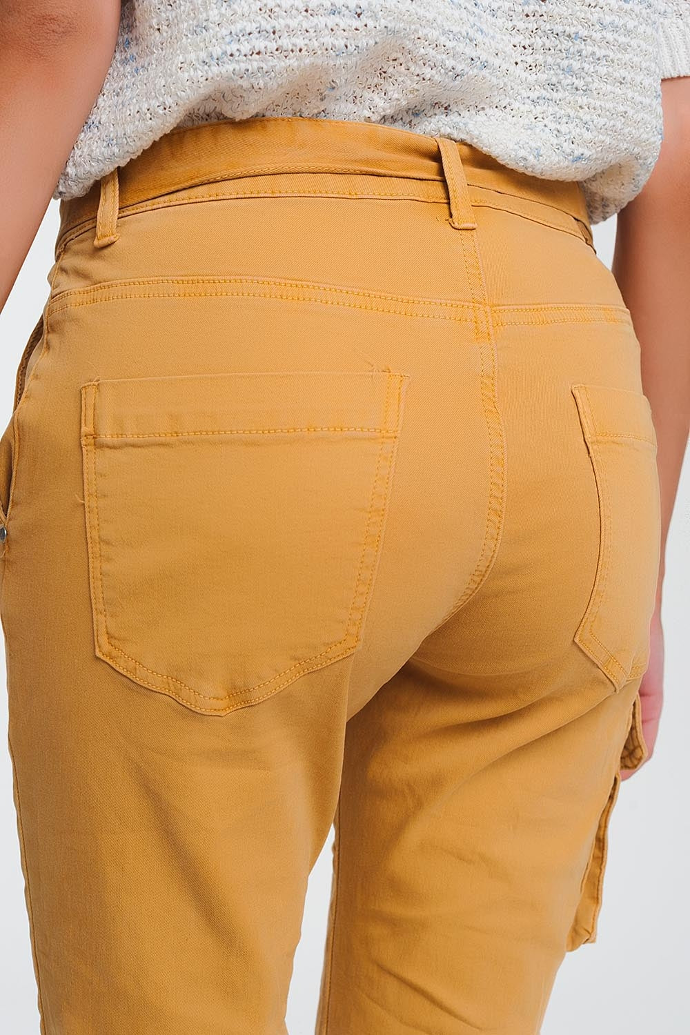 straight cut pants in mustard Q2 Jeans BoutiqueLua