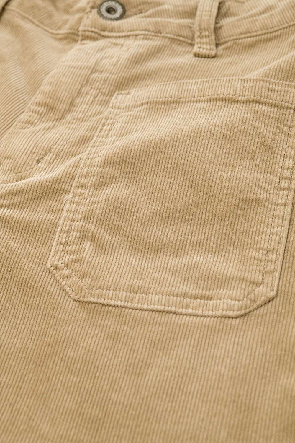 Straight Leg Corduroy Jeans in camel with pockets