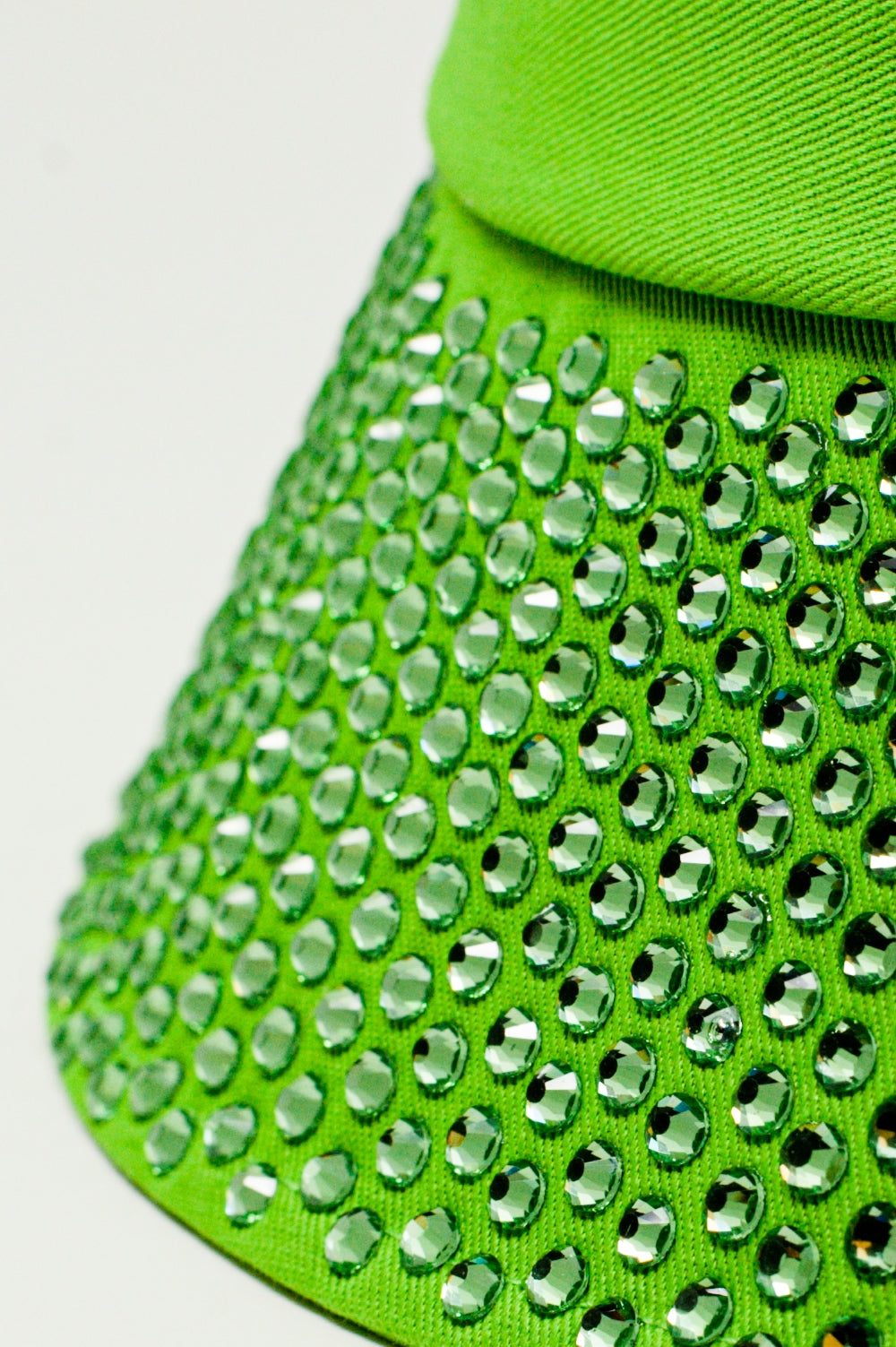 Strass Detail Bucket Hat in Green Q2 Hats BoutiqueLua