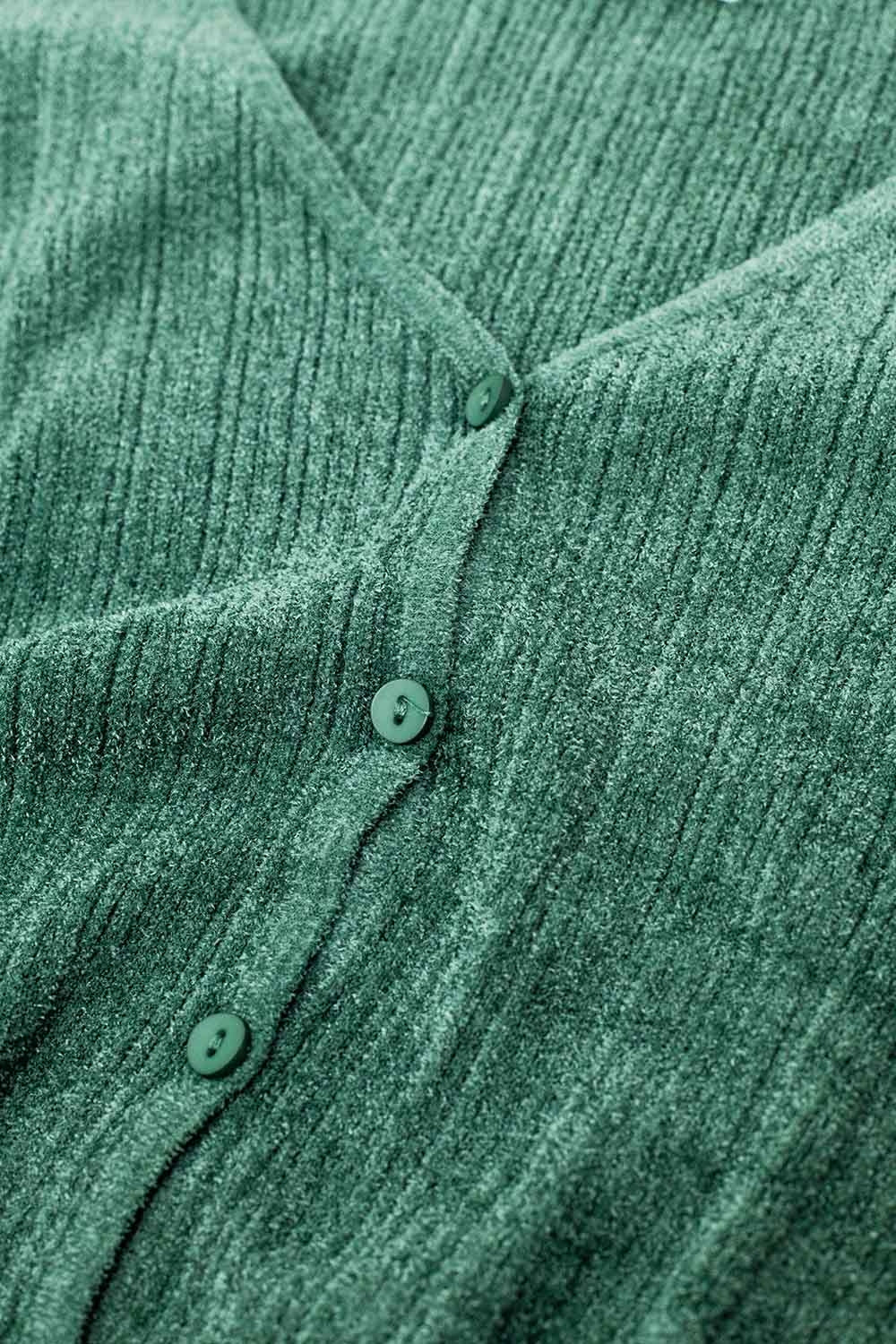 Textured Cardigan In Mint Green Q2 Sweaters BoutiqueLua