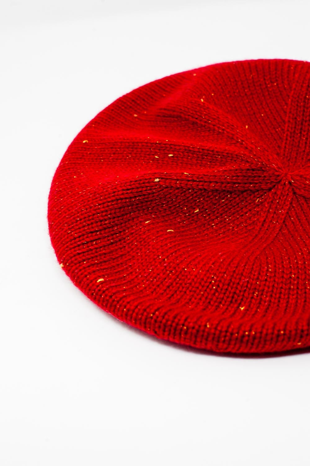 Wool beret in red Q2 Hats BoutiqueLua